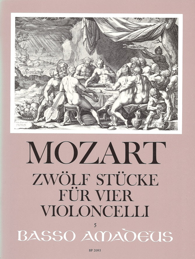 Mozart, 12 Stucke fur 4 Celli (Beyer) (Amadeus Verlag)