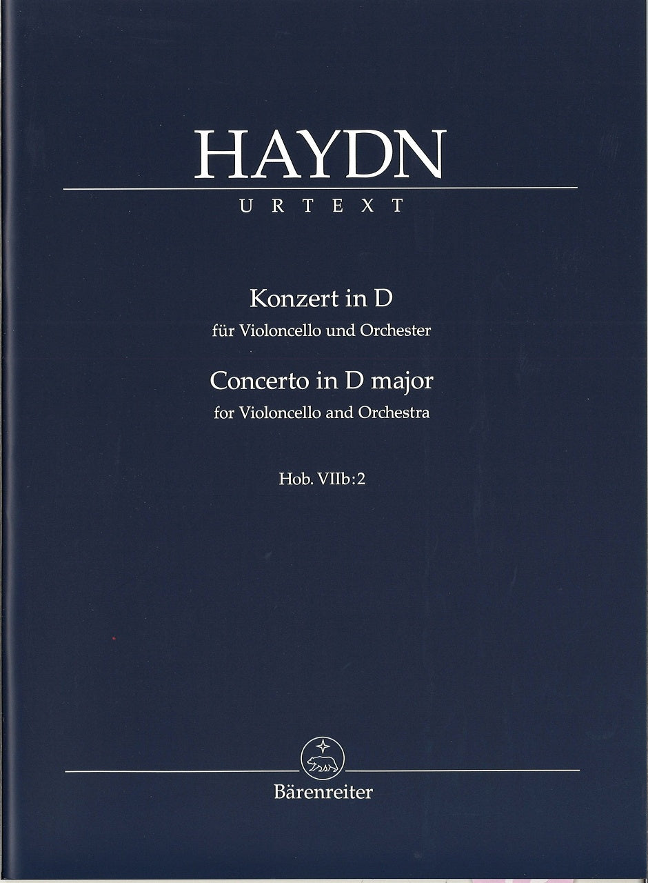 Haydn, Concerto for Cello Hob. 7b/2 in D (Barenreiter)