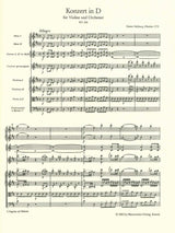 Mozart, Concerto for Violin KV 218 in D (Barenreiter)
