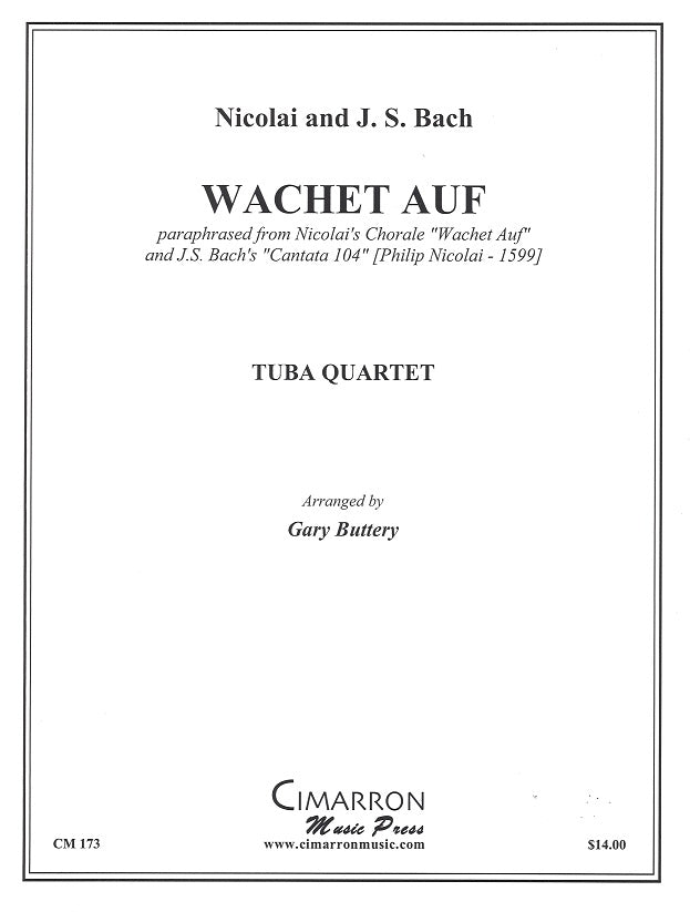 Bach, Wachet Auf (2Euph,2Tba) (Cimarron Music Press)