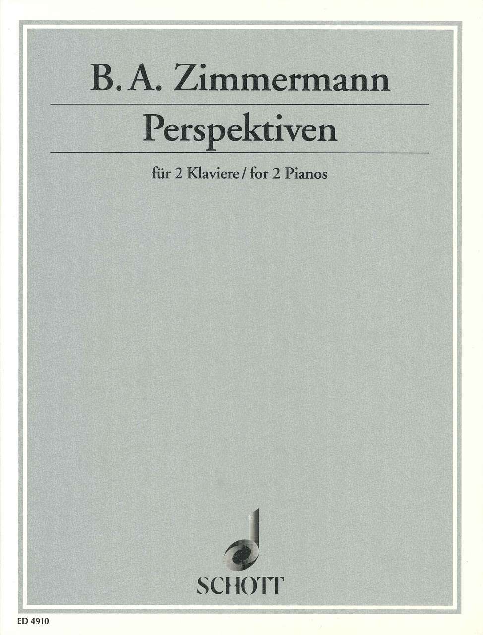 Zimmermann, Perspektiven (Schott)