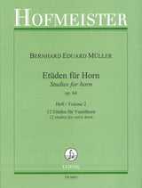 Muller, Etuden op. 64, 2: 12 Etuden (Hofmeister)