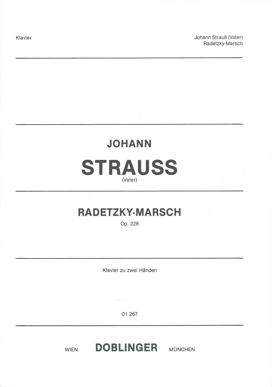 Strauss I,J., Radetzky-Marsch op. 228 (Doblinger)