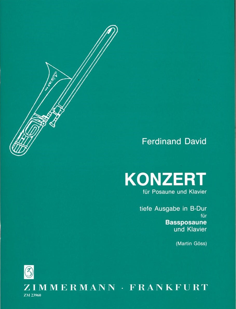 David, Concerto in Bb (Bass Tbn,Pf) (Zimmermann)