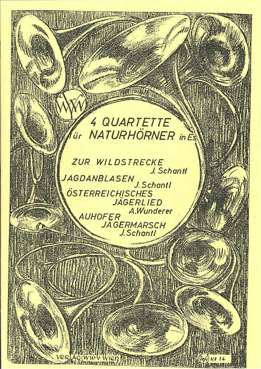 4 Quartette fur Naturhorner in Es (Wiener Waldhorn Verein)