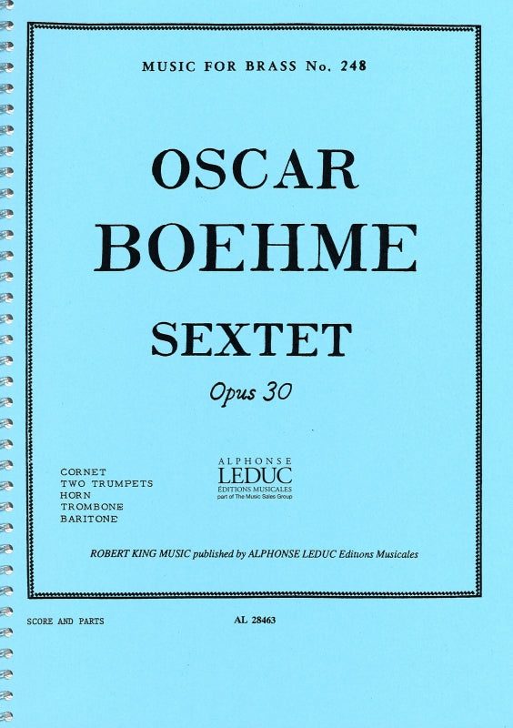 Bohme, Sextet op. 30 (Robert King/Leduc)