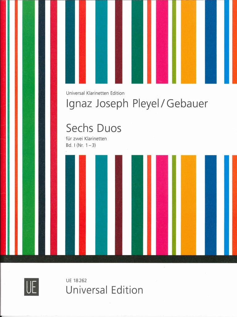 Pleyel, 6 Duos, 1: 1-3 (2Cl) (Universal)