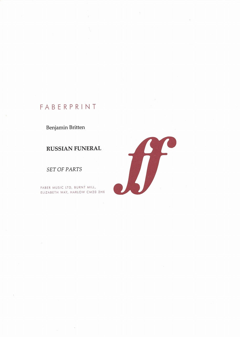 Britten, Russian Funeral (Parts) (Faber Music)
