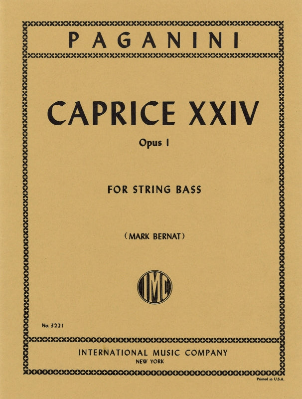 Paganini, Caprice No. 24 (Solo) (IMC)