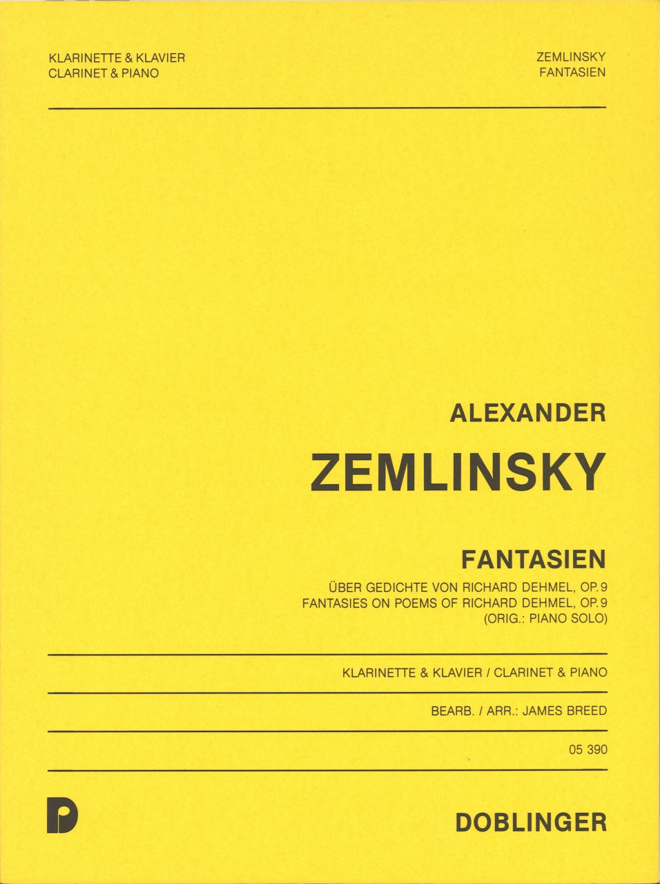Zemlinsky, Fantasien op.9 (Doblinger)