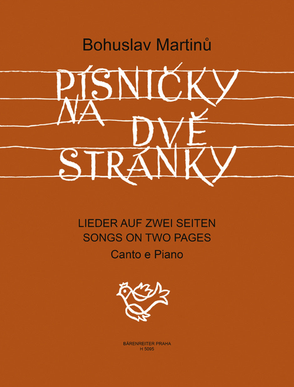 Martinu, Songs on Two Pages [Cz/E] (Supraphon)