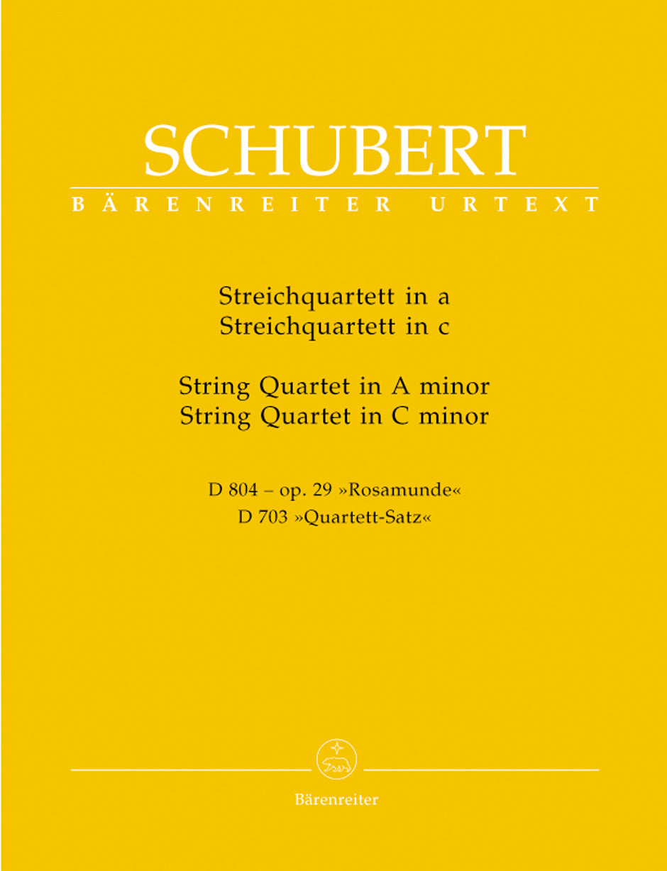 Schubert, String Quartets D 804, 703 (Barenreiter)