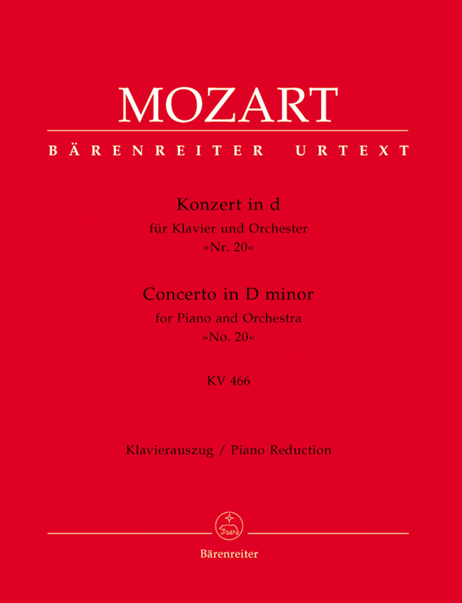 Mozart, Concerto KV 466 in d (No. 20) (Barenreiter)