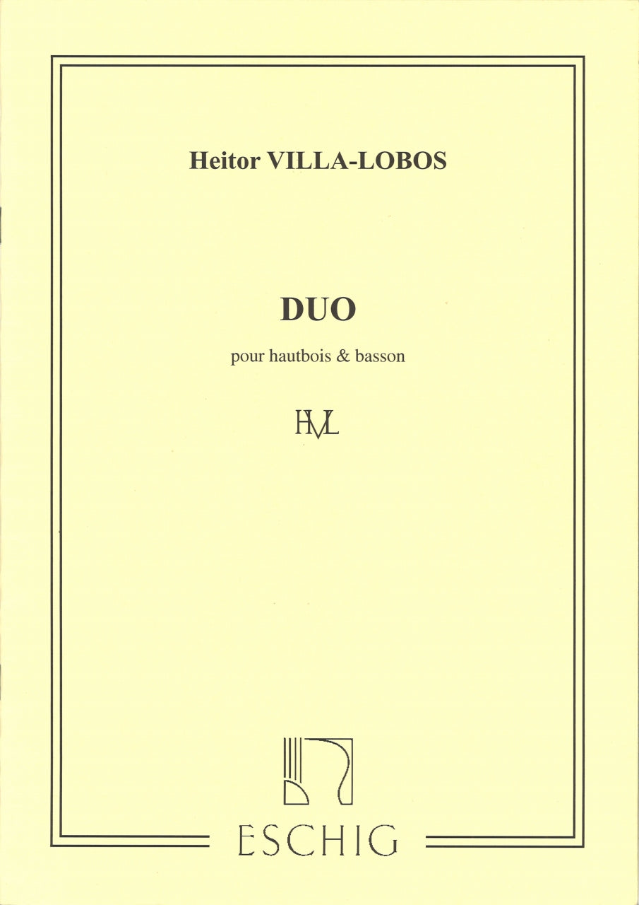 Villa-Lobos, Duo pour hautbois et bassoo (Eschig)