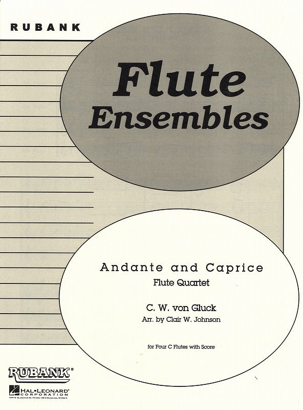 Gluck, Andante and Caprice (4Fl) (Rubank)