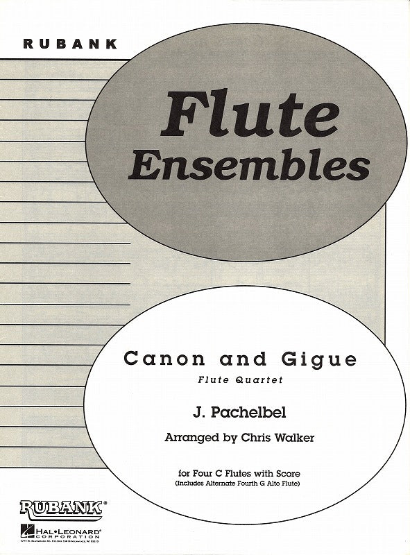 Pachelbel, Canon and Gigue (4Fl) (Rubank)