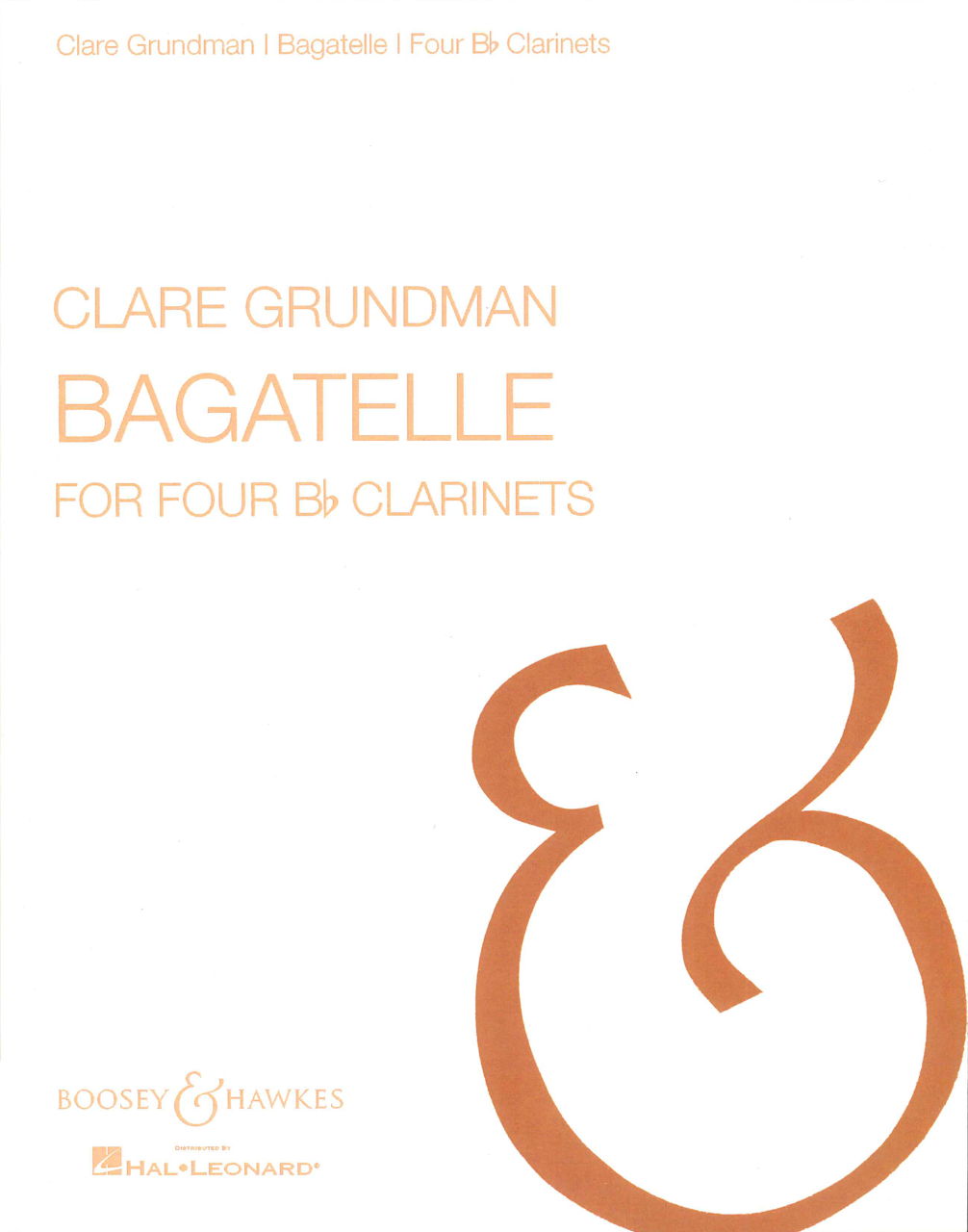 Grundman, Bagatelle (4Cl) (Boosey)