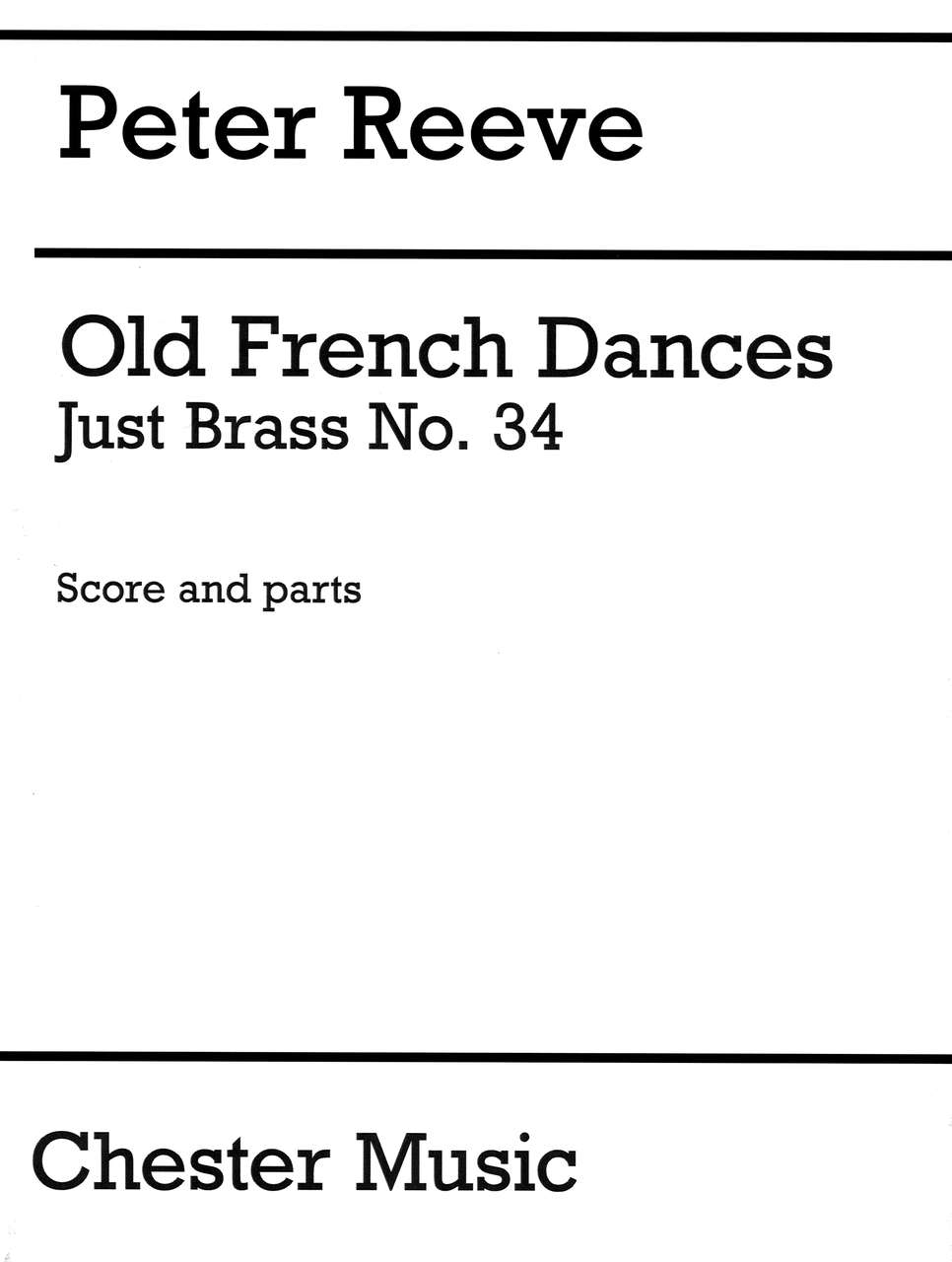 Gervaise, et al., Old French Dances JB34 (Chester)