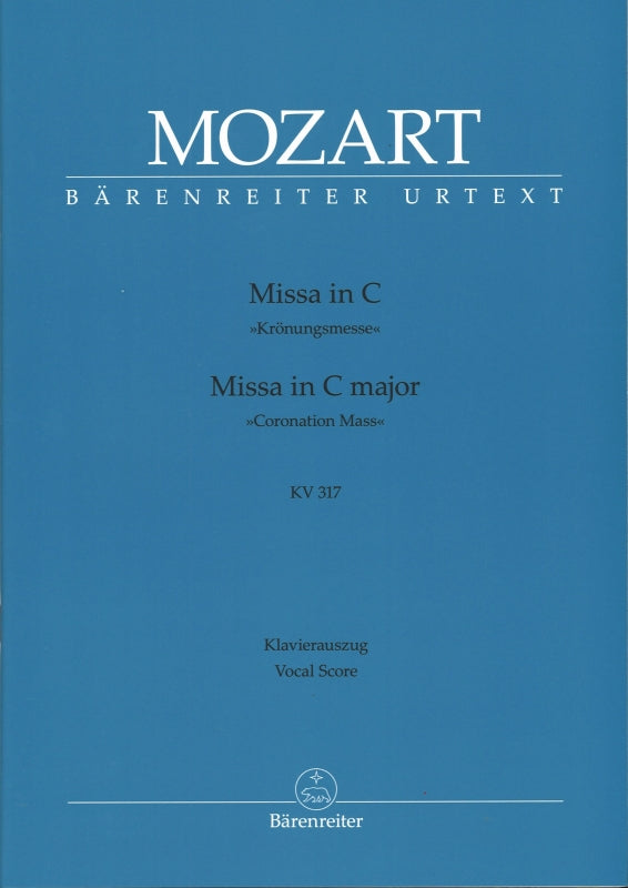 Mozart, Missa KV 317 in C 'Coronation' (Barenreiter)