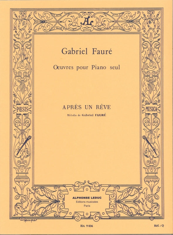 Faure, Apres un reve op. 7/1 (Hamelle)