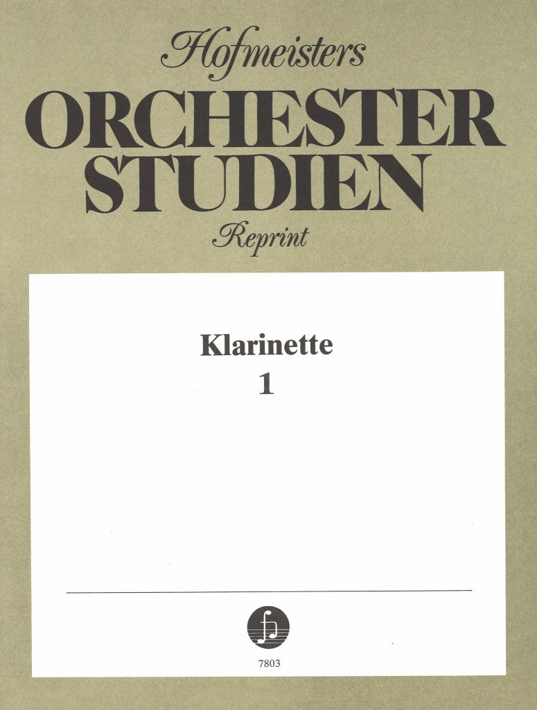 Orchesterstudien Klarinette 1 (Hofmeister)