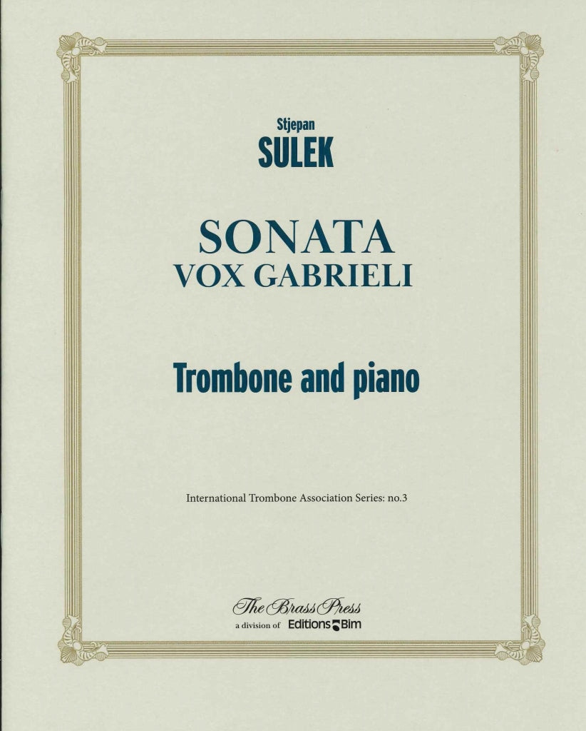 Sulek, Sonata 'Vox Gabrieli' (The Brass Press/Bim)