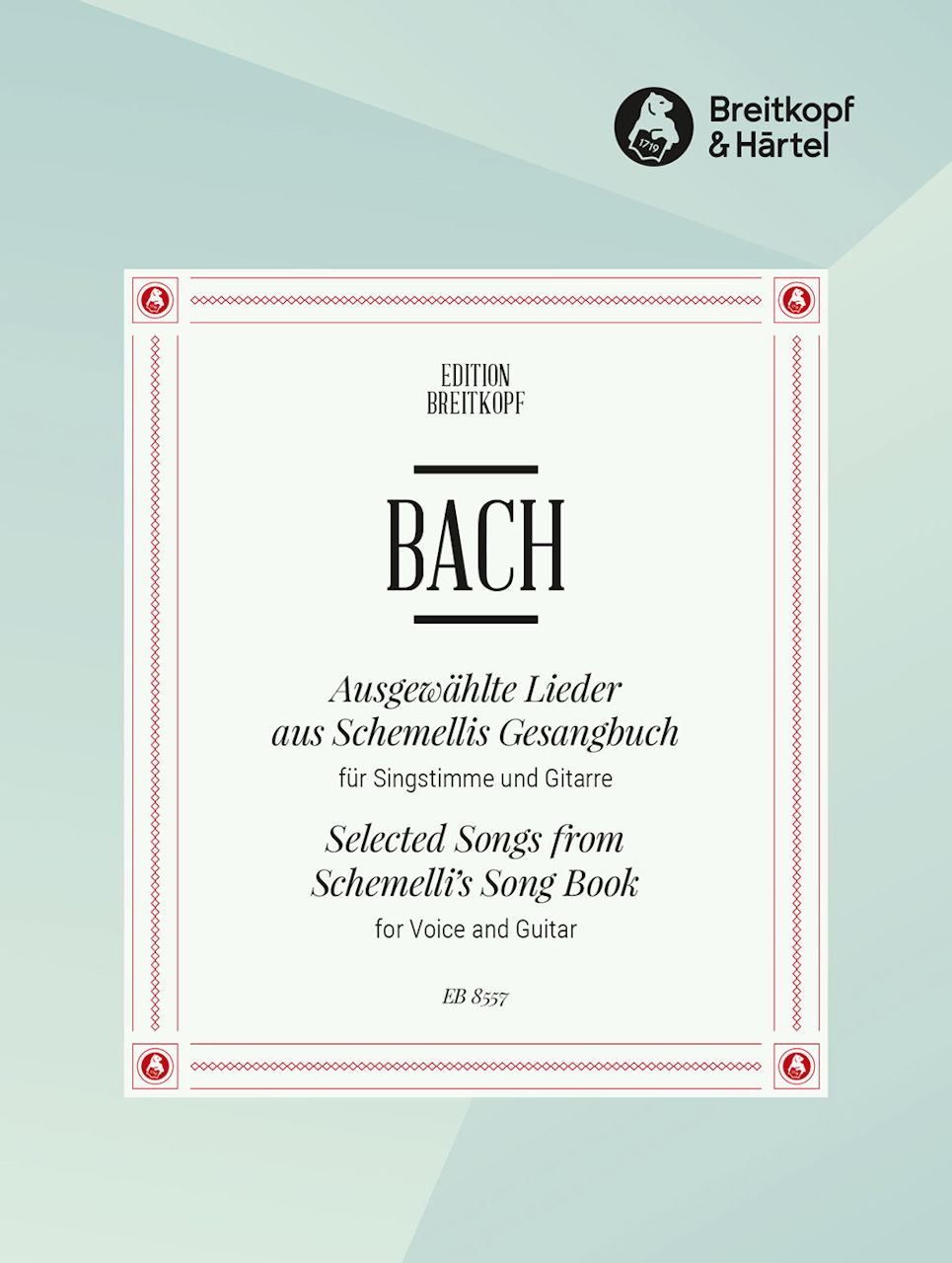 Bach, Schemellis Gesangbuch (Voice,Guit) (Breitkopf)
