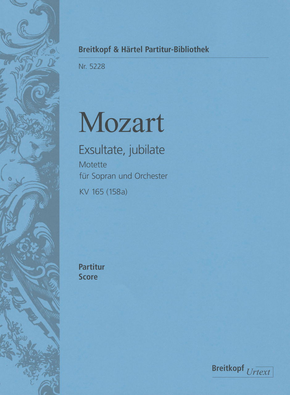 Mozart, Exsultate, Jubilate (Partitur) (Breitkopf)