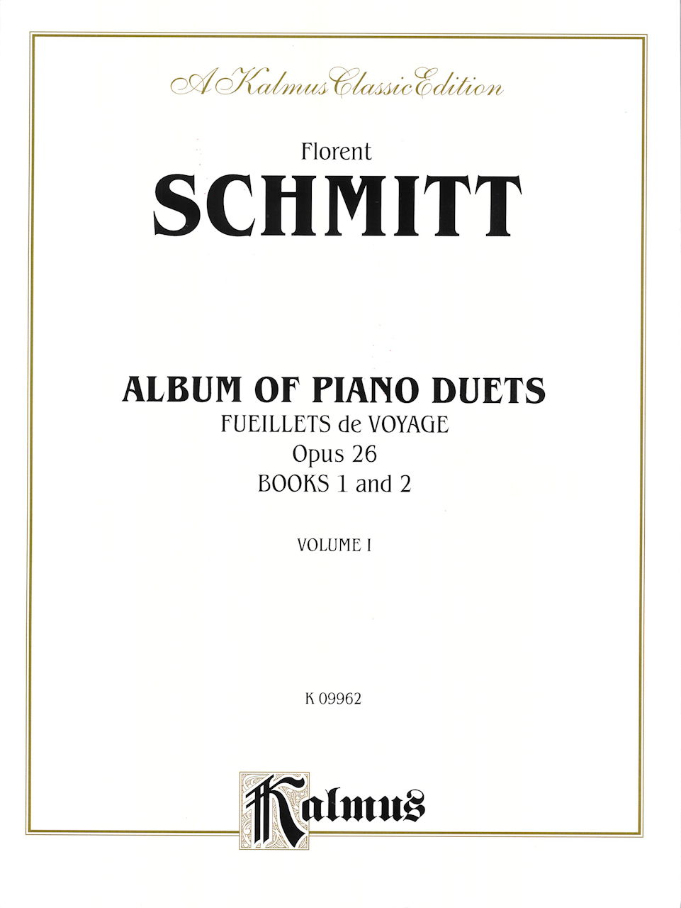 Schmitt, Feuillets de Voyage op.26 (CPP/Belwin)