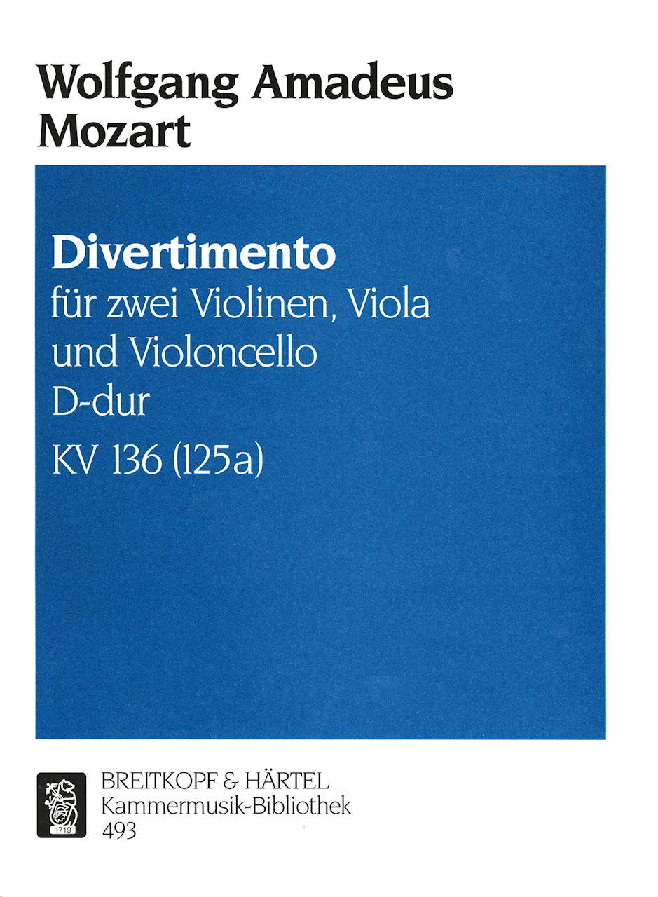 Mozart, Divertimento KV 136 (Breitkopf)