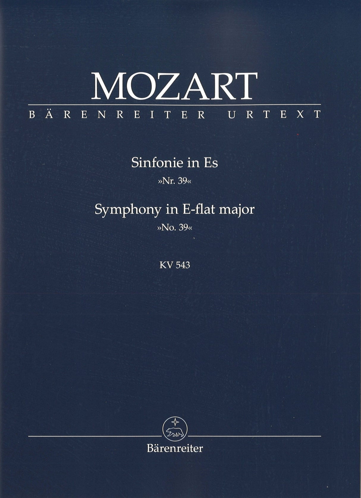 Mozart, Symphony No. 39 in Eb KV 543 (Barenreiter)