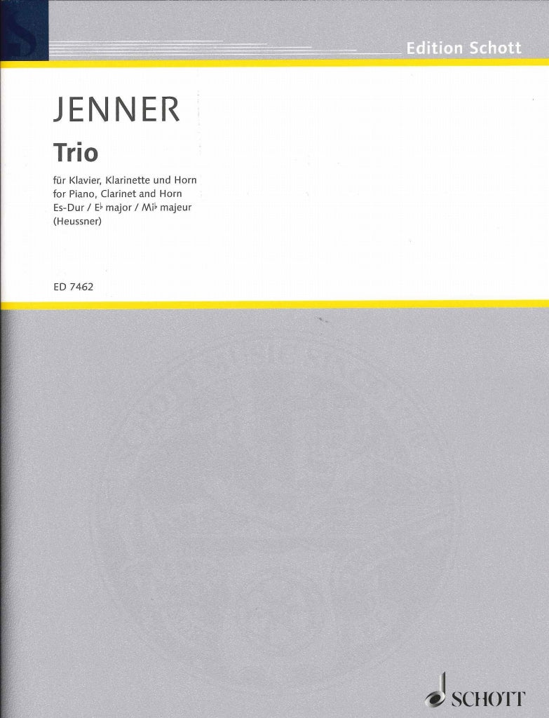 Jenner, Trio in Eb (Cl,Hn,Pf) (Schott)
