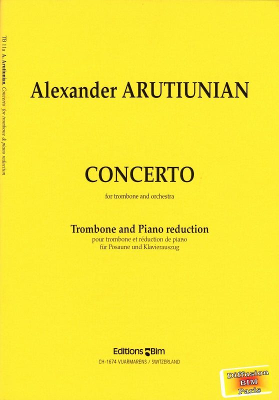 Arutiunian, Concerto (Tbn,Pf) (Bim)