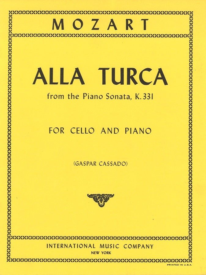 Mozart, Alla turca from KV 331 (Cassado) (IMC)