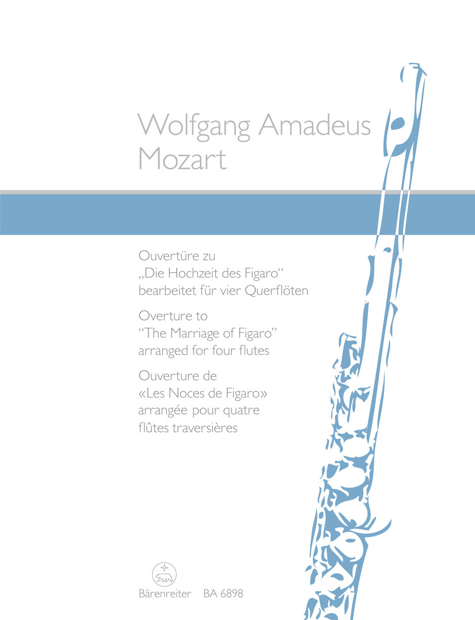 Mozart, Hochzeit des Figaro Ovt. (4Fl) (Barenreiter)