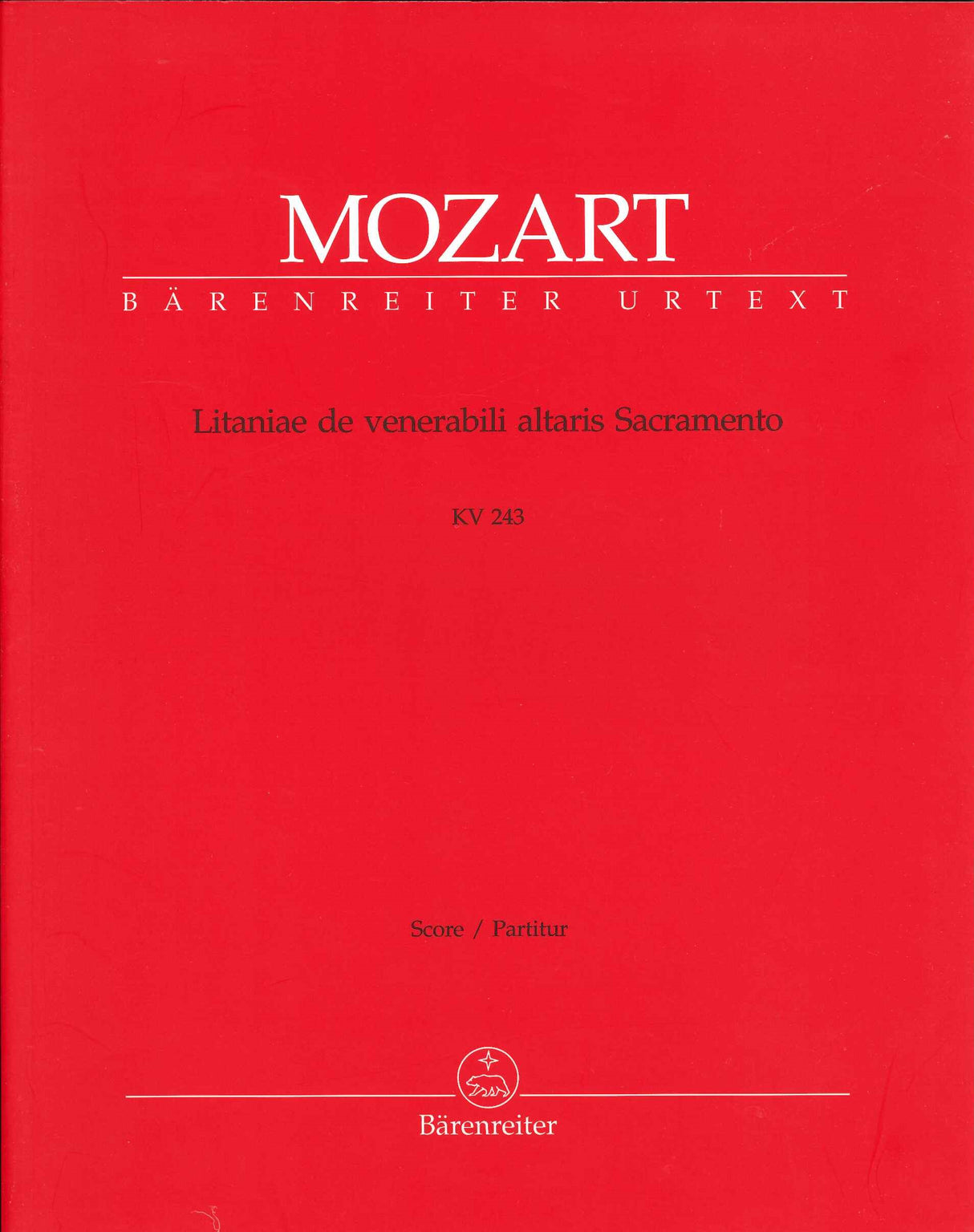 Mozart, Litaniae KV 243 (Partitur) (Barenreiter)