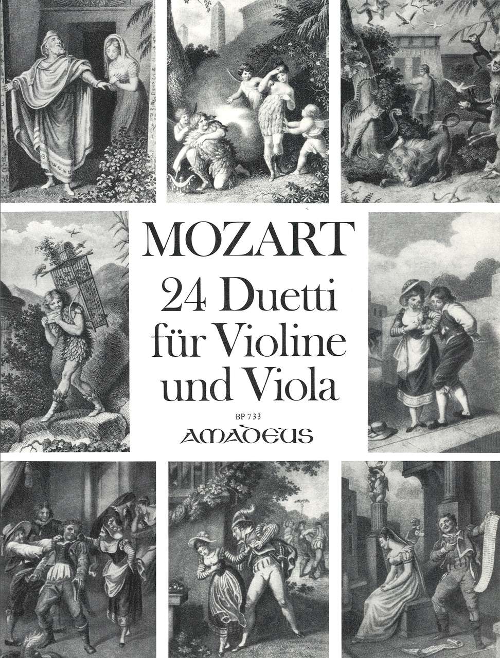Mozart, 24 Duetti aus den Opern (Vn,Va) (Amadeus Verlag)