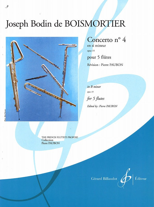 Boismortier, Concerto op. 15/4 (5Fl) (Billaudot)