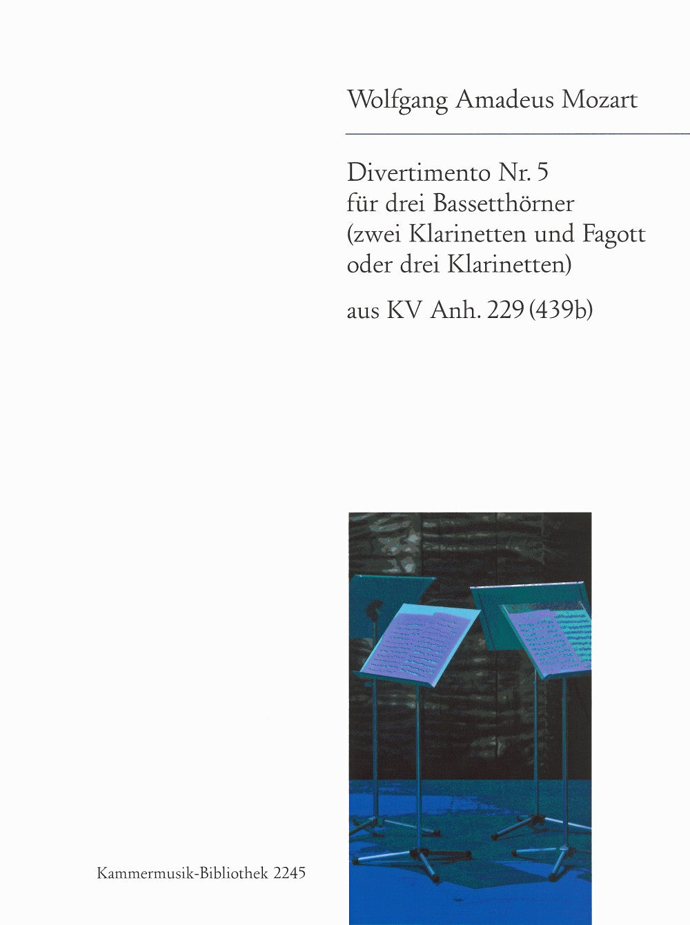 Mozart, Divertimento KV Anh. 229/5 (Breitkopf)