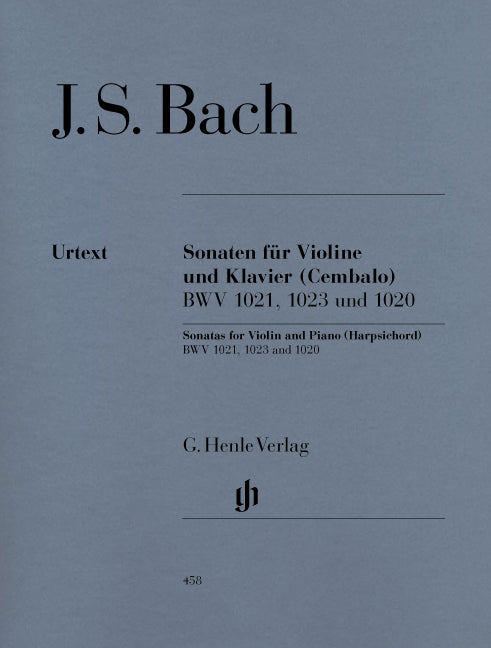 Bach, Sonaten BWV 1021, 1023, 1020 (Henle)
