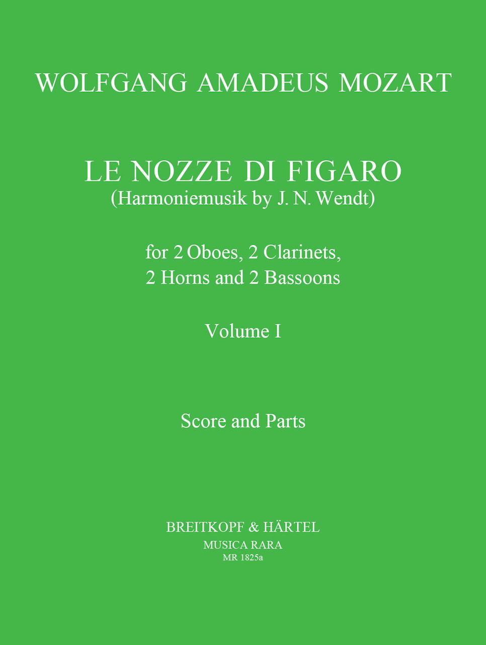 Mozart, Nozze di Figaro 1 (8-part) (Musica Rara)