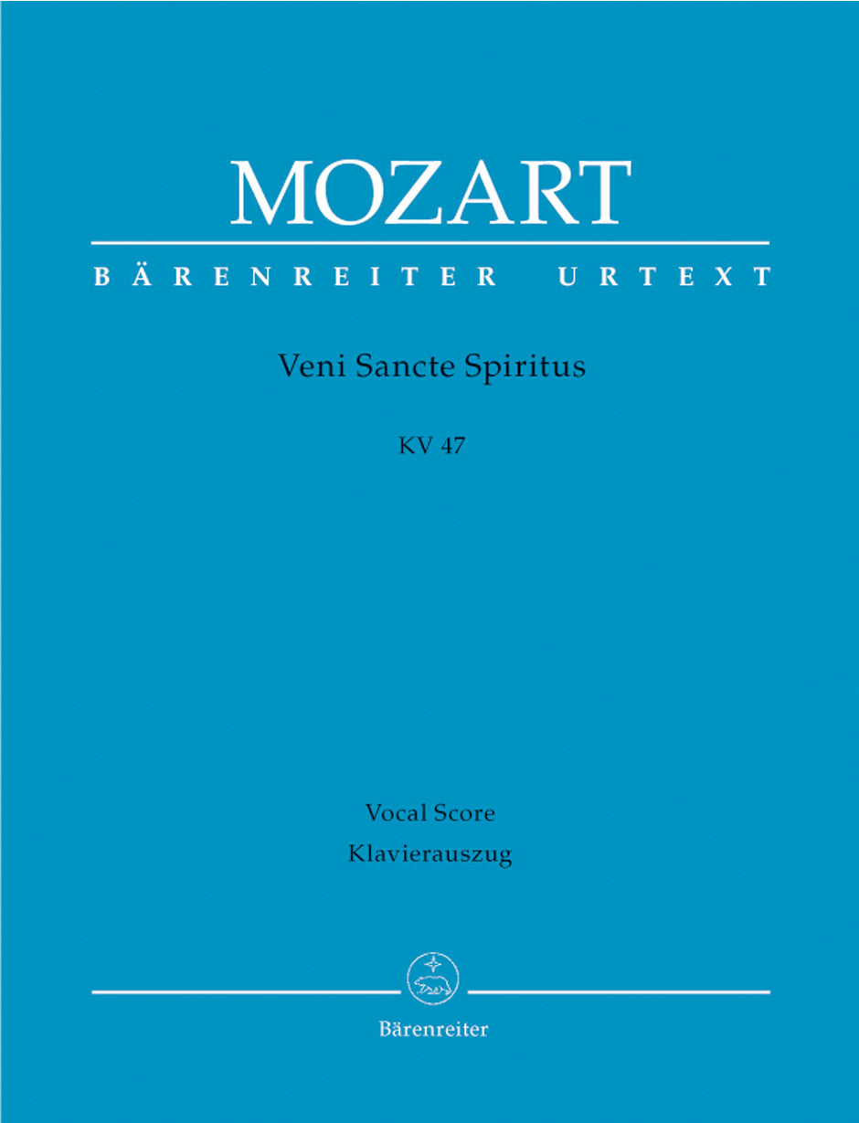Mozart, Veni Sancte Spiritus KV 47 (Barenreiter)