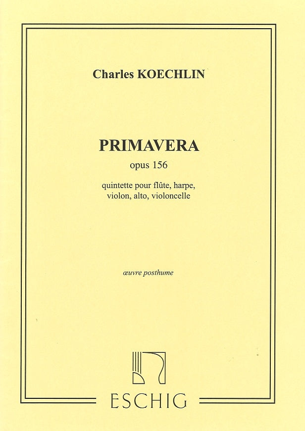 Koechlin, Primavera op. 156 (Parties) (Eschig)