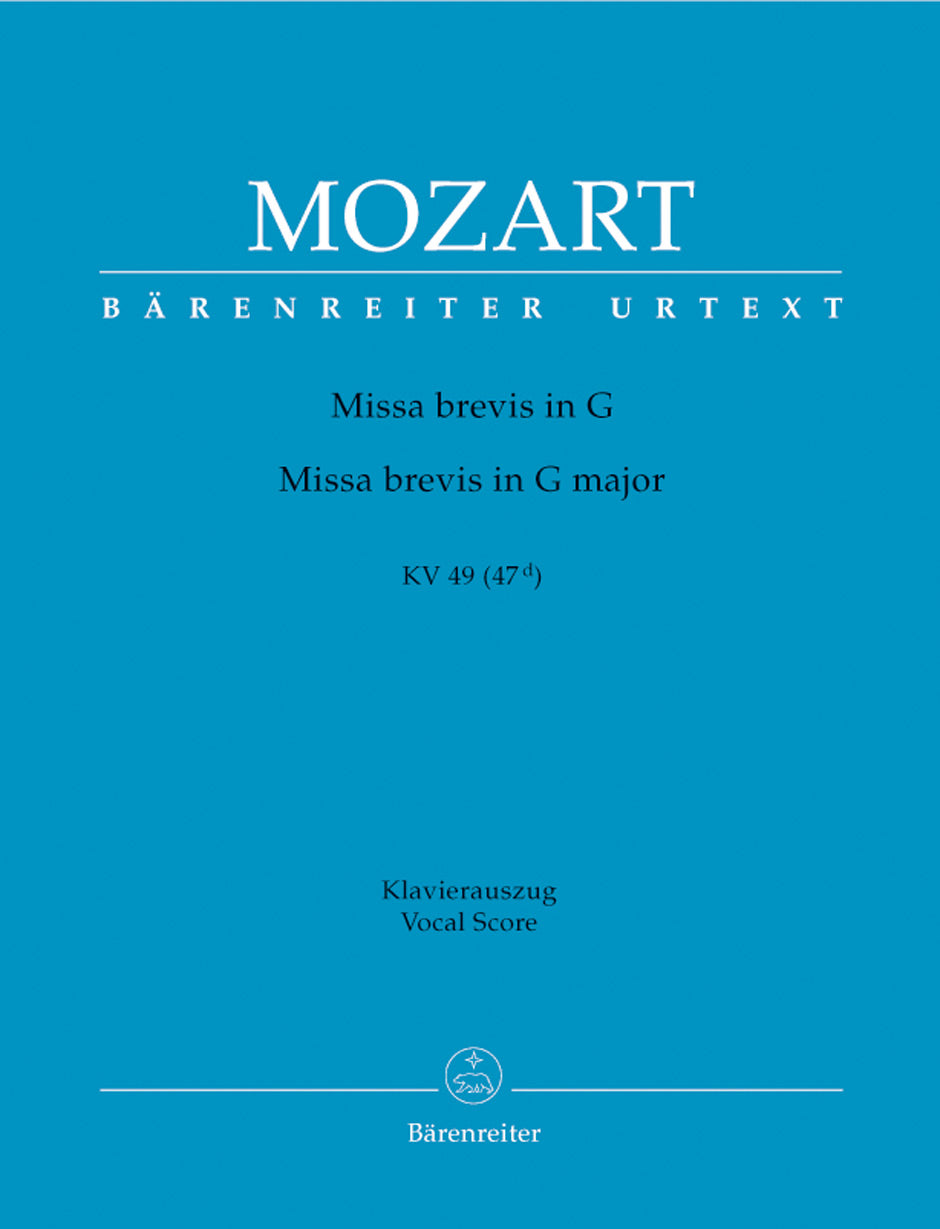 Mozart, Missa brevis KV 49(47d) (Barenreiter)