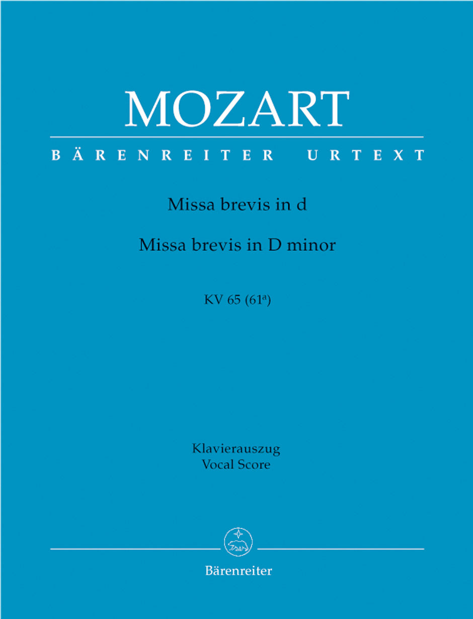 Mozart, Missa brevis KV 65 (Barenreiter)