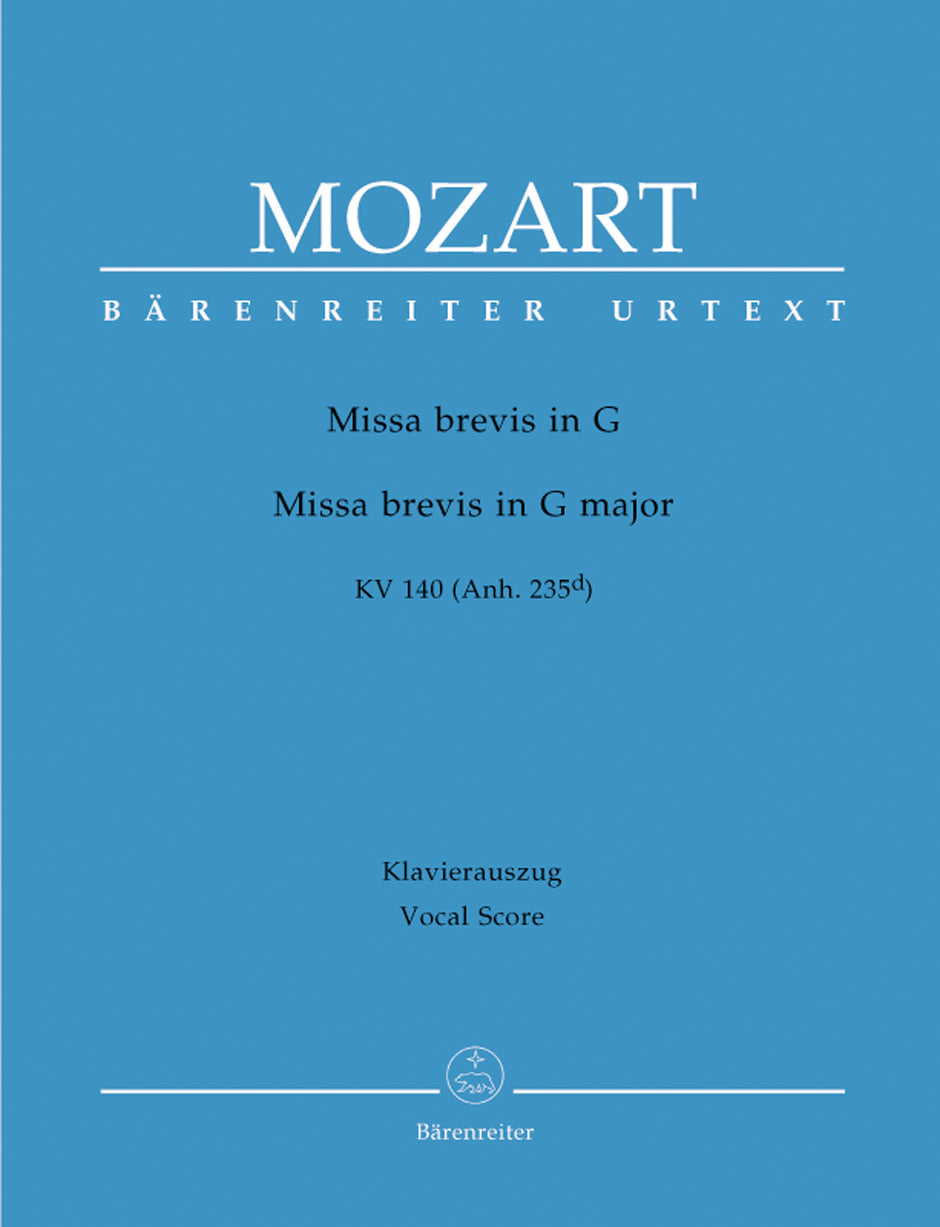 Mozart, Missa brevis KV 140 in G (Barenreiter)