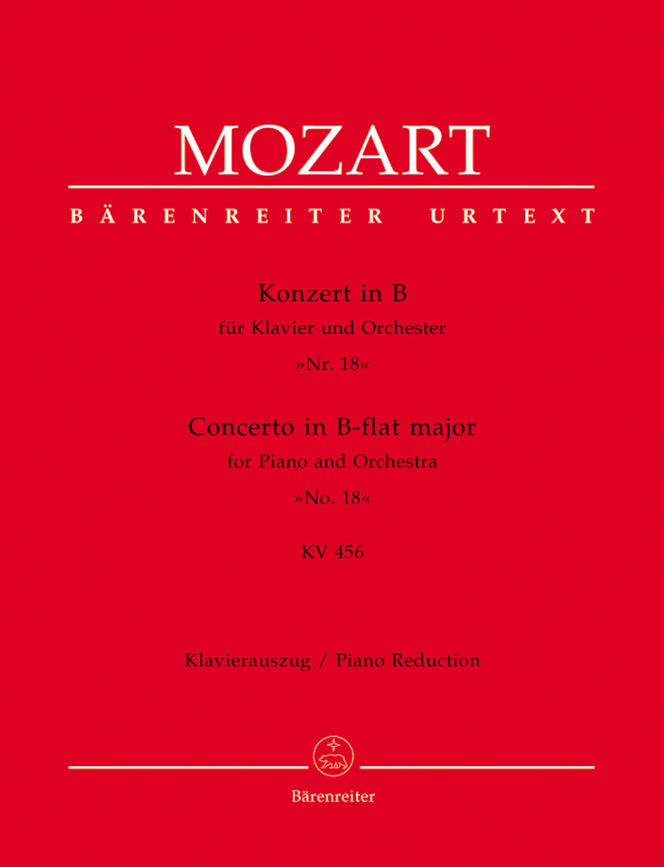 Mozart, Concerto KV 456 in Bb (No. 18) (Barenreiter)