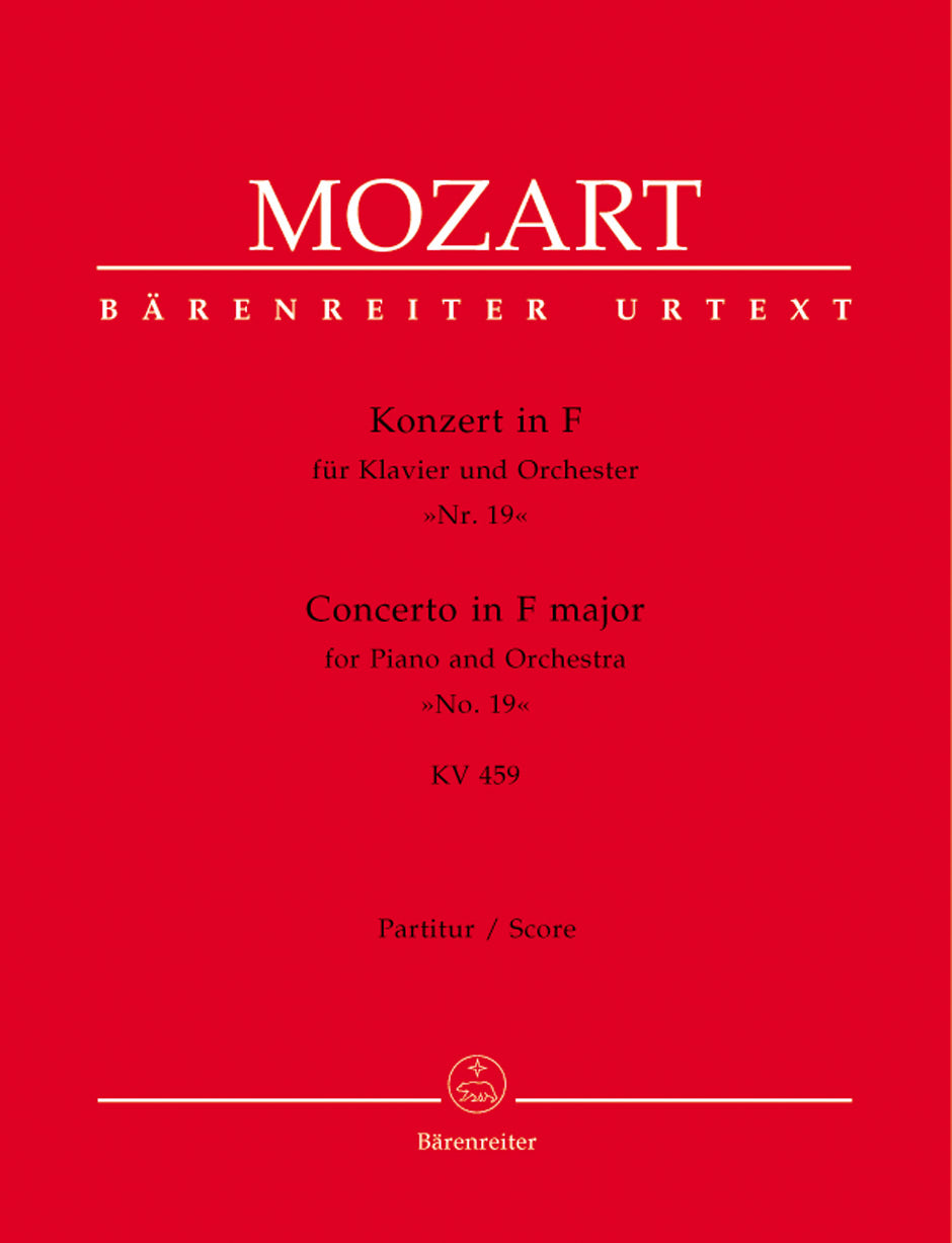 Mozart, Concerto KV 459 in F (Partitur) (Barenreiter)