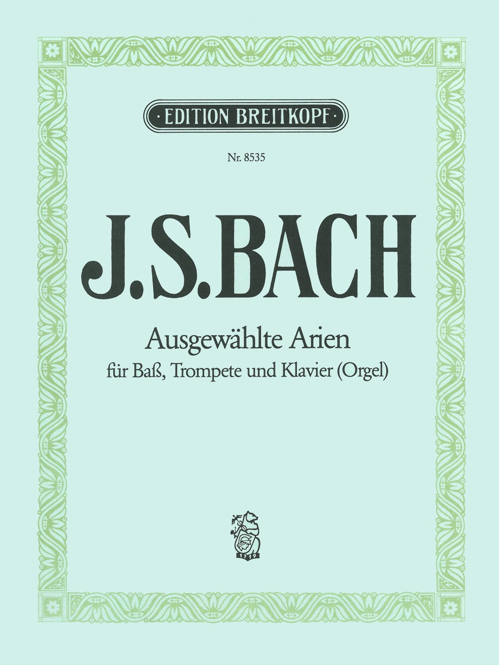 Bach, Ausgewahlte Arien aus Kantaten (Breitkopf)