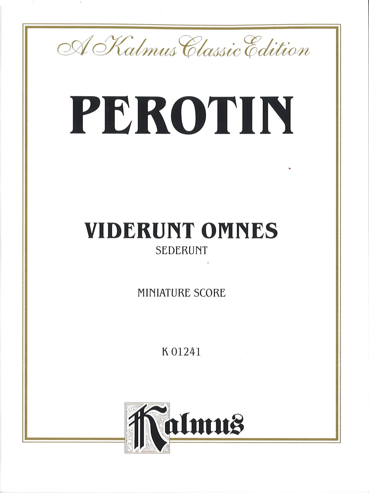 Perotin, Viderunt Omnes (Kalmus/Alfred)